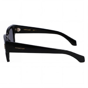 Ferragamo SF2010S Square Sunglasses Men — side view, Non-Polarized Grey lens