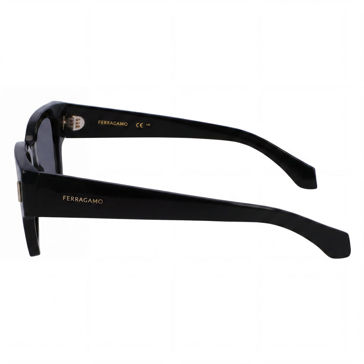 Ferragamo SF2010S Black Square Sunglasses for Men, 52mm, Photo 3