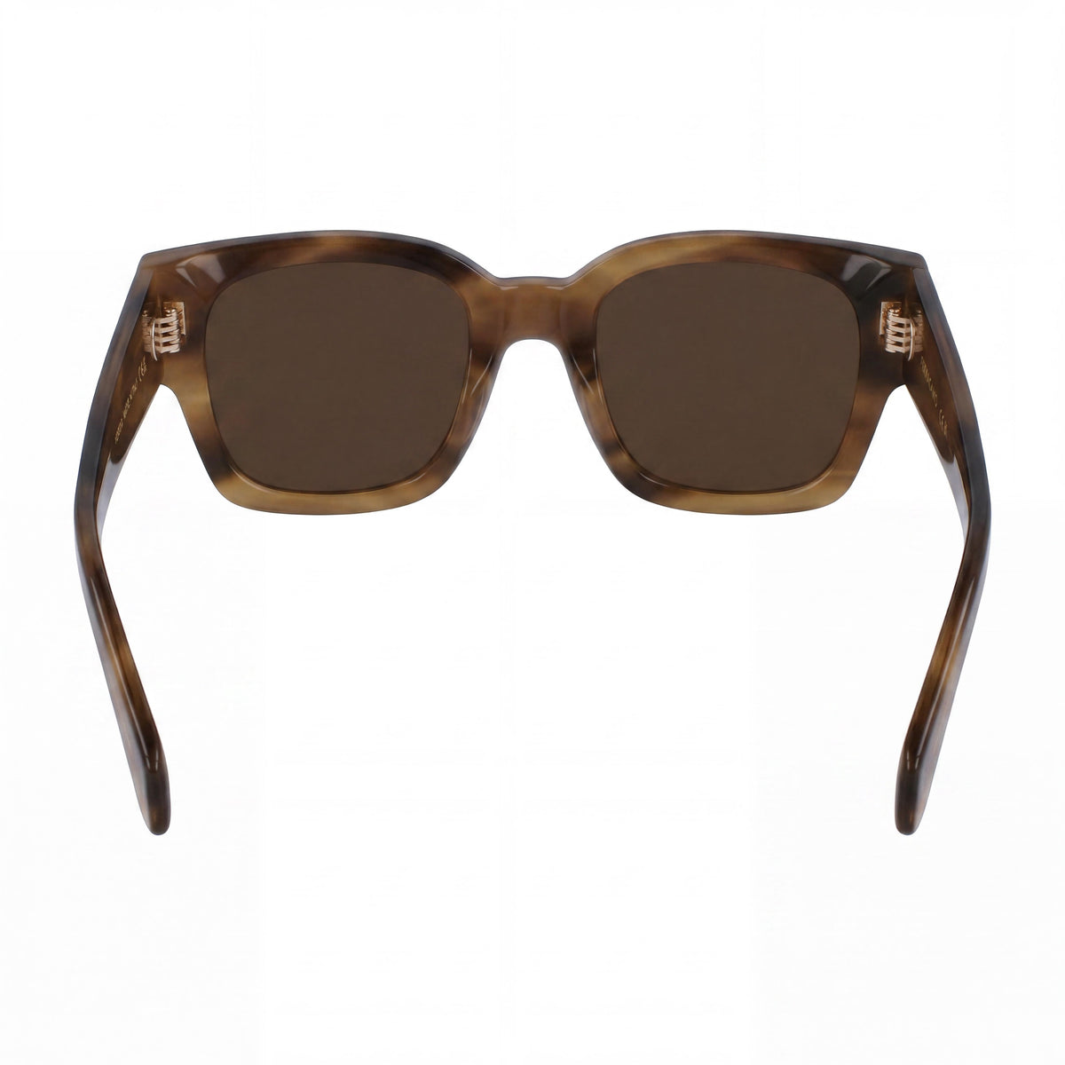 Gafas de sol para hombre Ferragamo Sf2010s cuadradas de color caqui marrón a rayas, 52 mm, Photo 4