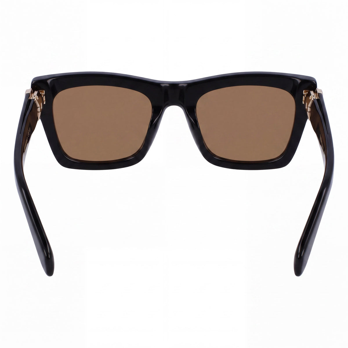 Ferragamo Sf2013s Black Gold Rectangle Sunglasses for Women, 52mm, Photo 3