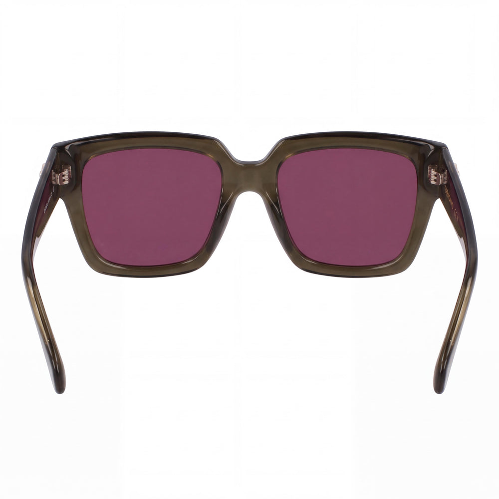 Ferragamo Sf2014s Square Sunglasses Women — side view, Clear lens