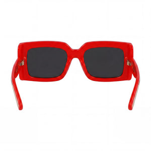 Ferragamo Sf2032s Rectangle Sunglasses Women — side view, Non-Polarized Grey Solid lens