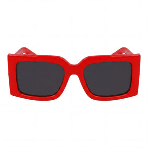 Ferragamo Sf2032s Square Sunglasses for Women — front view, Titanium frame