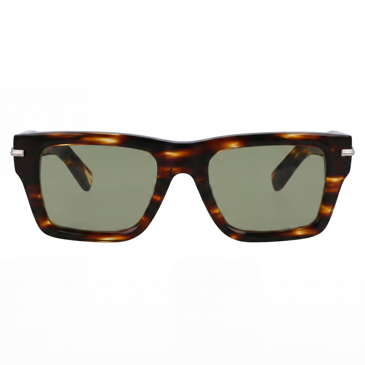 Gafas de sol unisex Ferragamo Sf2033s rectangulares de color marrón a rayas, 53 mm, Photo 2
