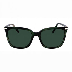 Ferragamo Sf2037s Square Sunglasses for Unisex — front view, Titanium frame
