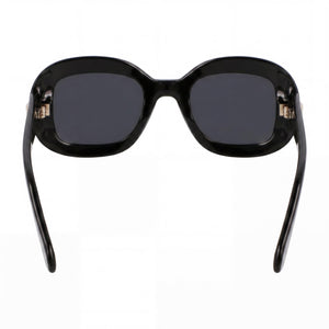 Ferragamo SF2038SE Butterfly Sunglasses for Women — interior view, Demo lens detail