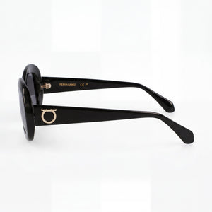 Ferragamo SF2038SE Butterfly Sunglasses Women — side view, Demo Clear lens