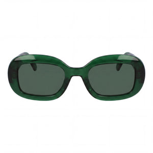 Ferragamo Sf2038se Round Sunglasses for Unisex — front view, Titanium frame