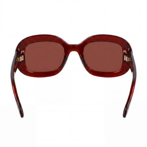 Ferragamo Sf2038se Rectangle Sunglasses Unisex — side view, Polycarbonate Clear lens