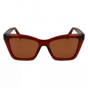 Ferragamo Sf2039se Shield Sunglasses for Women — front view, Acetate frame