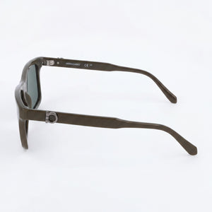 Ferragamo Sf2060se Square Sunglasses Unisex — side view, Non-Polarized Green lens
