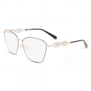 Ferragamo SF2217 Gold Cat Eye Eyeglasses for Women, Acetate frame
