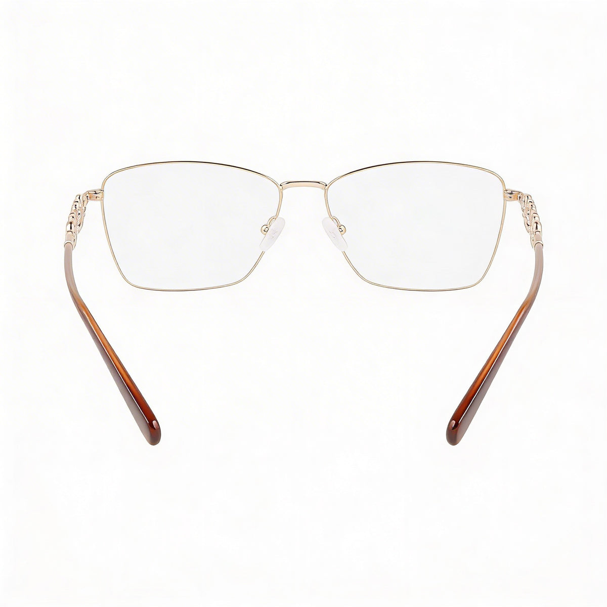 Gafas graduadas rectangulares Ferragamo SF2218 en oro rosa para hombre, 54mm, Photo 2