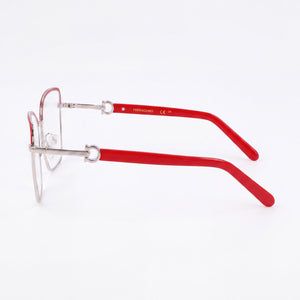 Ferragamo SF2223N Cat Eye Eyeglasses for Men — front view, Metal