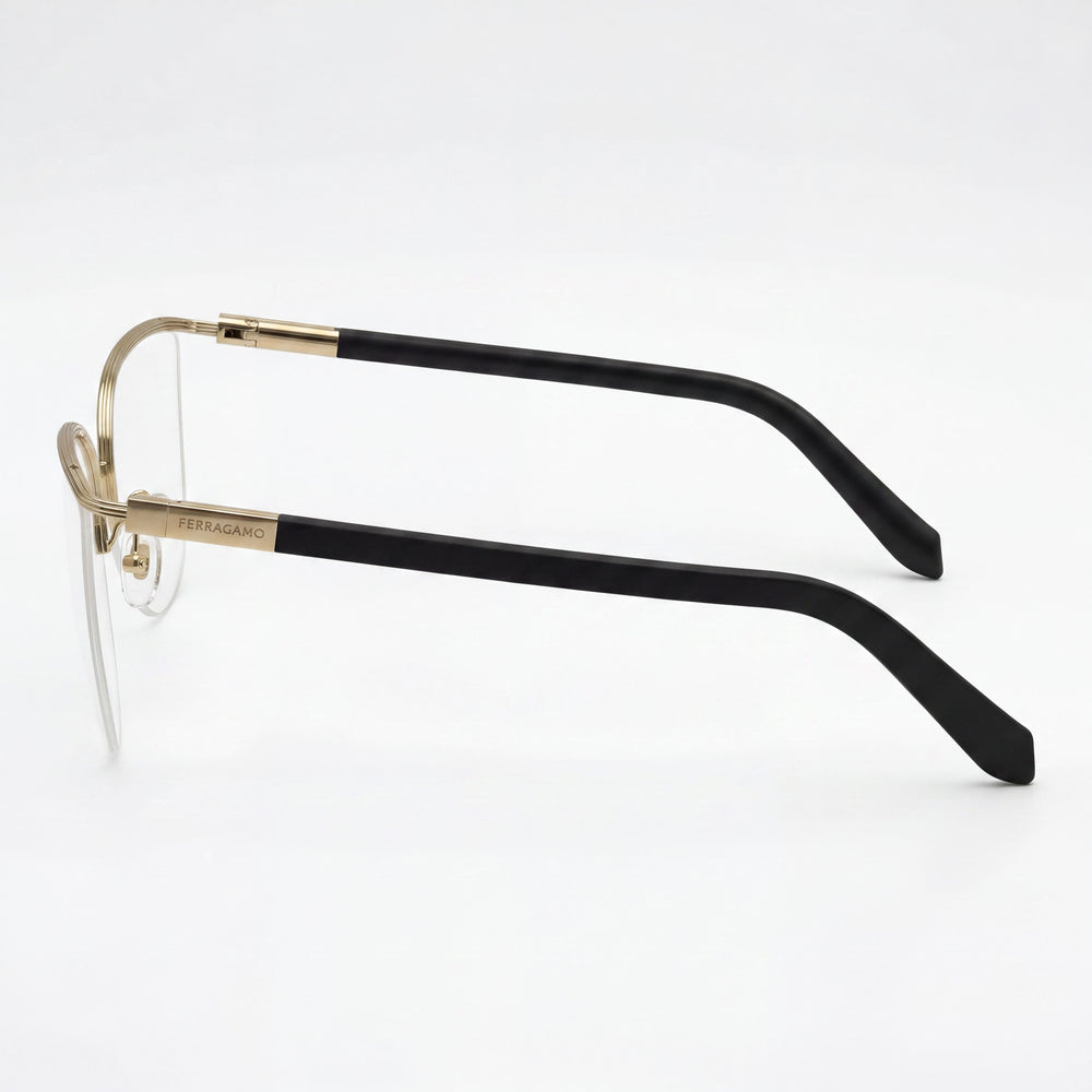 Ferragamo SF2227 Oval Eyeglasses Unisex — front view, Metal
