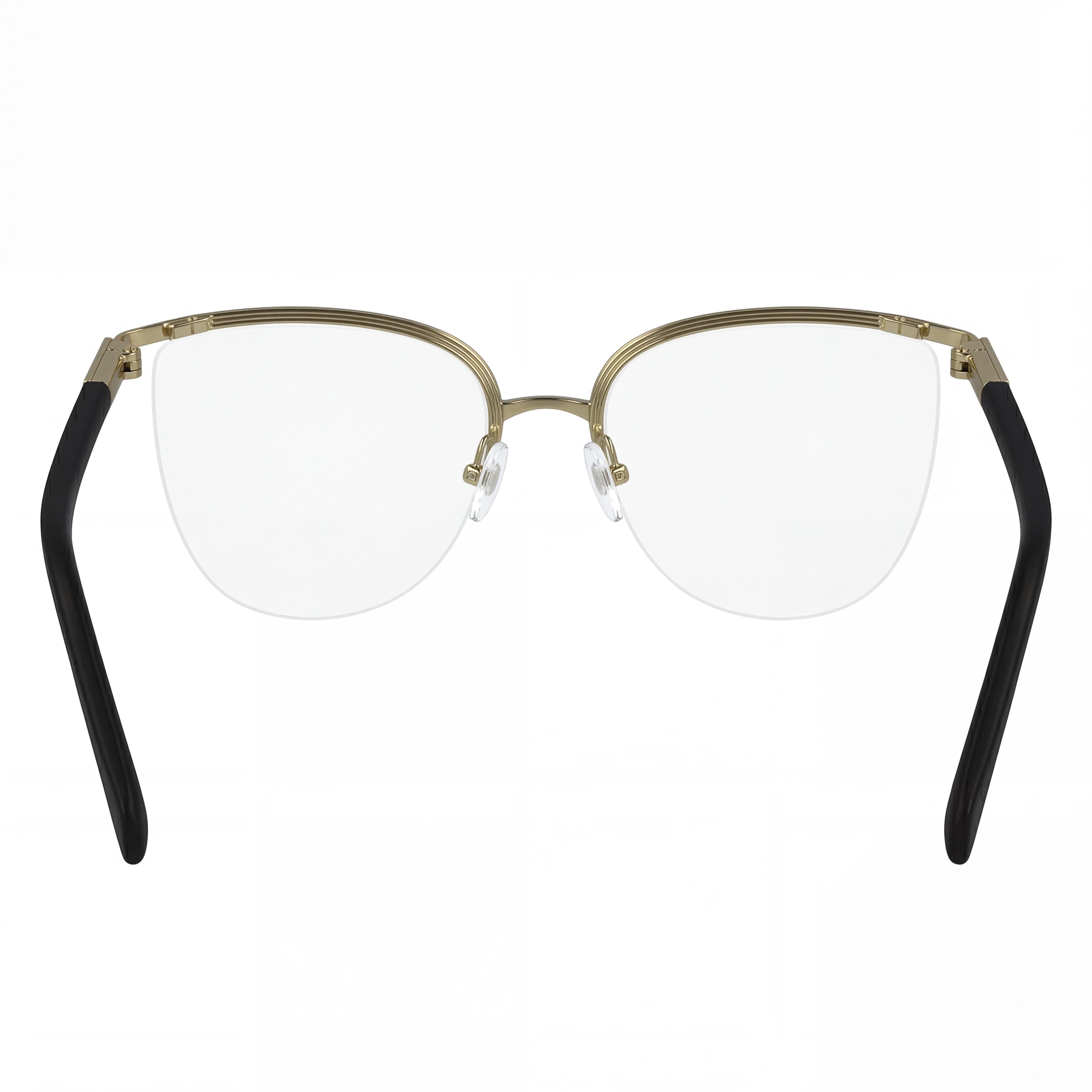 Ferragamo SF2227 Gold Oval Unisex Eyeglasses, Metal 56mm, Photo 3