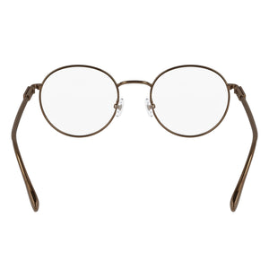 Ferragamo Sf2229 Rectangle Eyeglasses Men — side view, Gold Metal temples