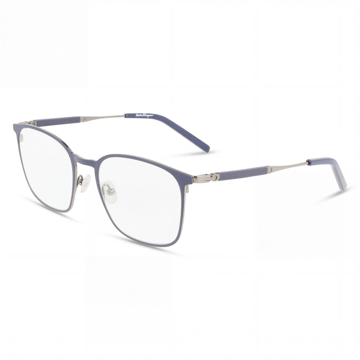 Ferragamo SF2566 Blue Square Eyeglasses for Women, 54mm, Photo 1
