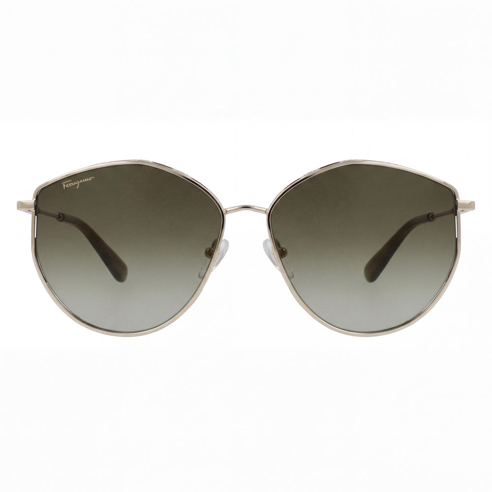 Ferragamo Sf264s Rectangle Sunglasses for Women — front view, Acetate frame