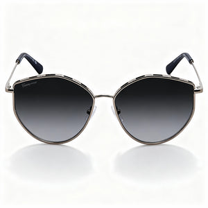 Ferragamo Sf264s Rectangle Sunglasses for Women — front view, Metal frame