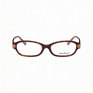 Ferragamo SF2795RA Oval Eyeglasses for Men — front view, Metal