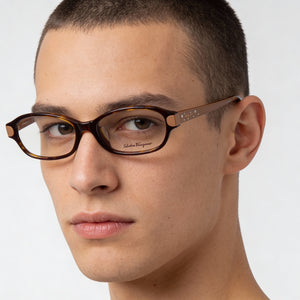 Ferragamo SF2795RA Havana Eyeglasses Men — lifestyle wear, office and reading