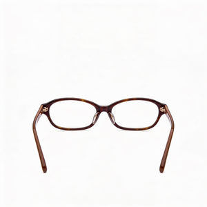 Ferragamo SF2795RA Oval Eyeglasses Men — side view, Havana Metal temples