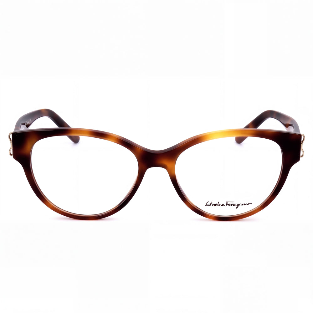 Ferragamo SF2863 42908 Cat Eye Eyeglasses for Unisex — front view, Plastic