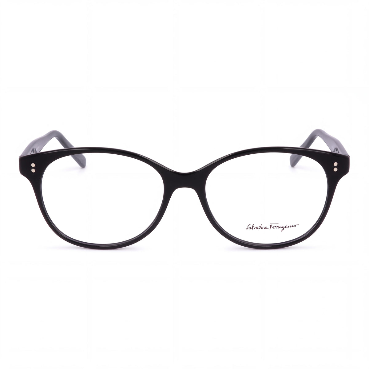 Gafas Salvatore Ferragamo SF2911 redondas para mujer de acetato inyectado negro gris mármol 53mm, Photo 2
