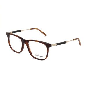 Ferragamo SF2926 Havana Rectangle Eyeglasses for Men, Plastic frame