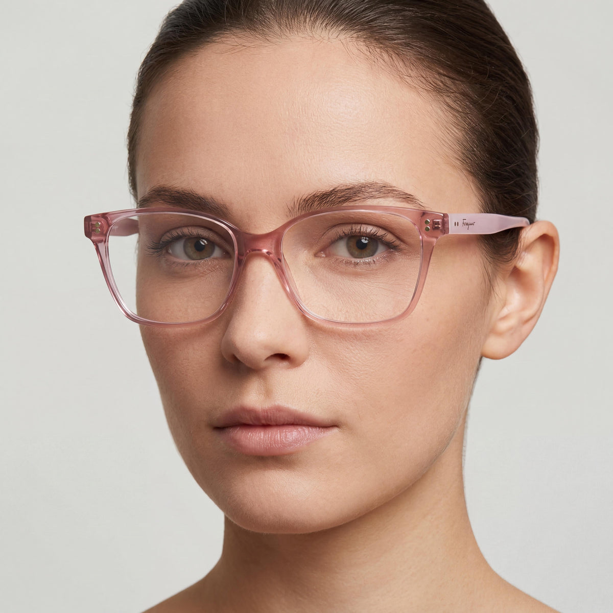 Ferragamo SF2928 Pink Rectangle Eyeglasses for Women, 52mm, Photo 4