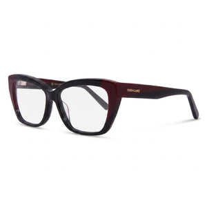 Ferragamo SF2938N Black Cat Eye Eyeglasses for Unisex, Acetate frame