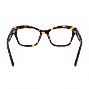 Ferragamo SF2951 Cat Eye Eyeglasses Unisex — side view, Havana Plastic temples