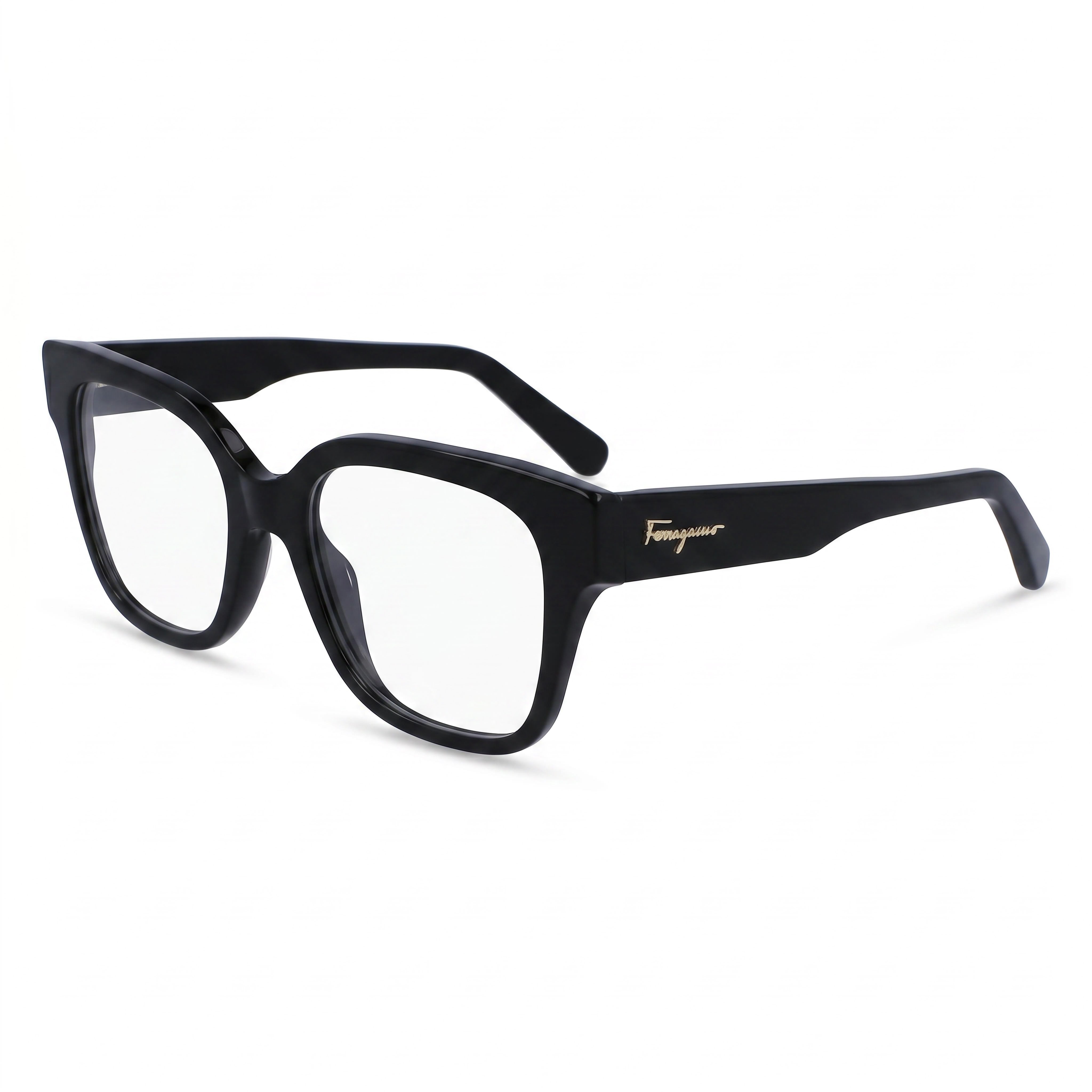 Gafas de sol cuadradas Ferragamo SF2952 negras para mujer, de plástico, Photo 1