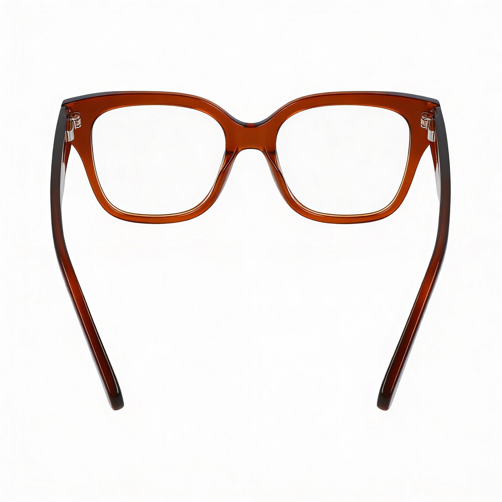 Ferragamo SF2952N Caramel Rectangle Eyeglasses for Men, Metal 53mm, Photo 4
