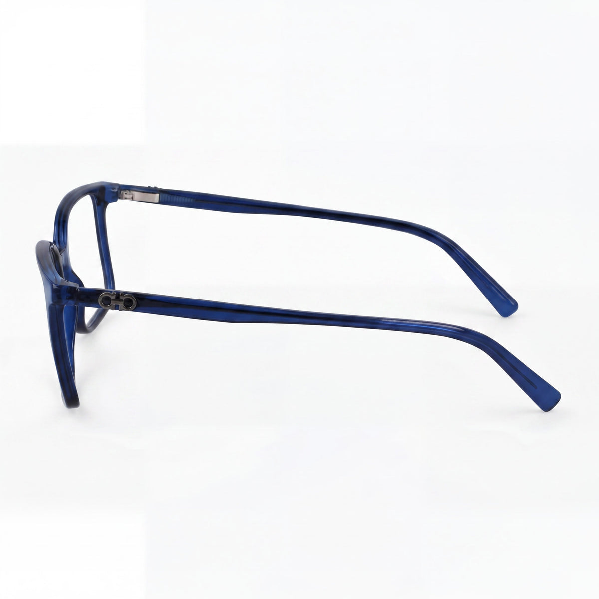 Ferragamo SF2954 Crystal Navy Rectangle Eyeglasses for Men, 54mm, Photo 3