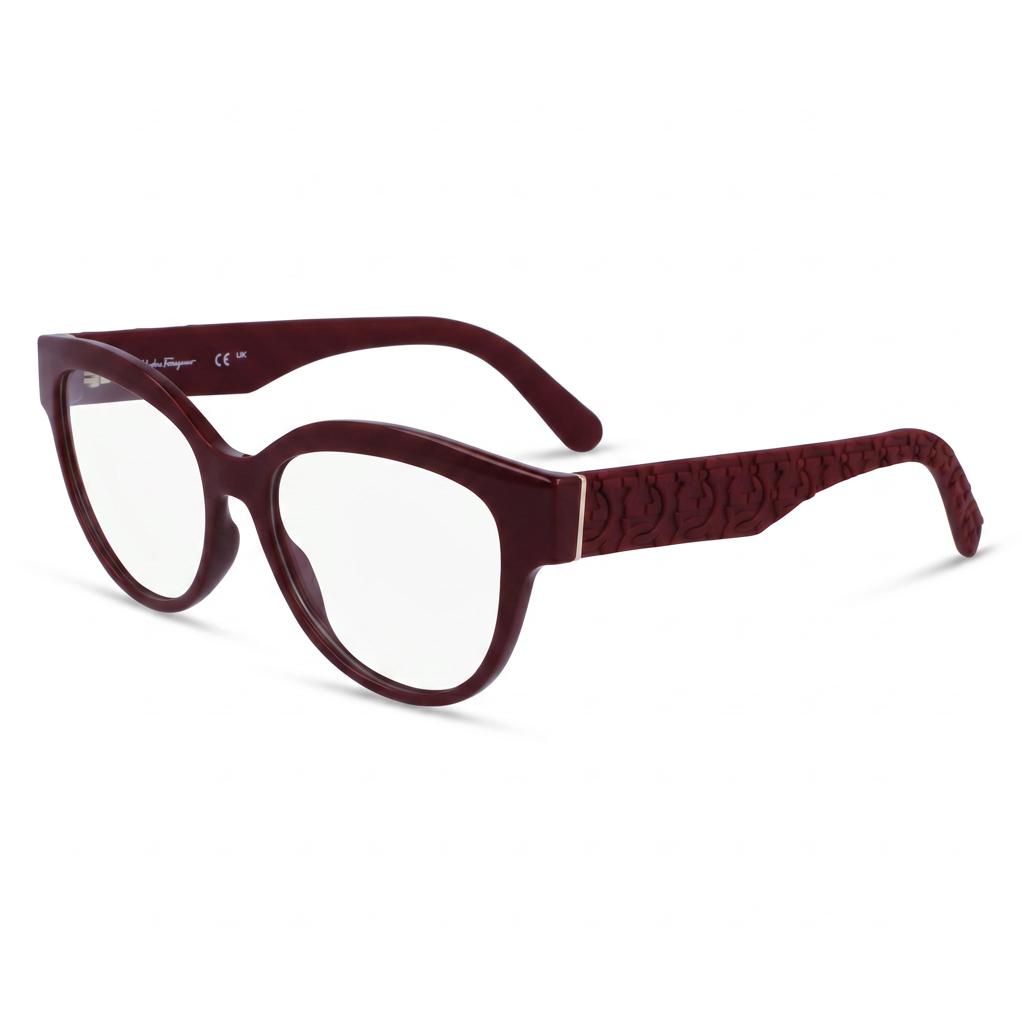 Ferragamo Sf2957e Burgundy Cat Eye Eyeglasses for Women, INJECTED 54mm, Photo 1