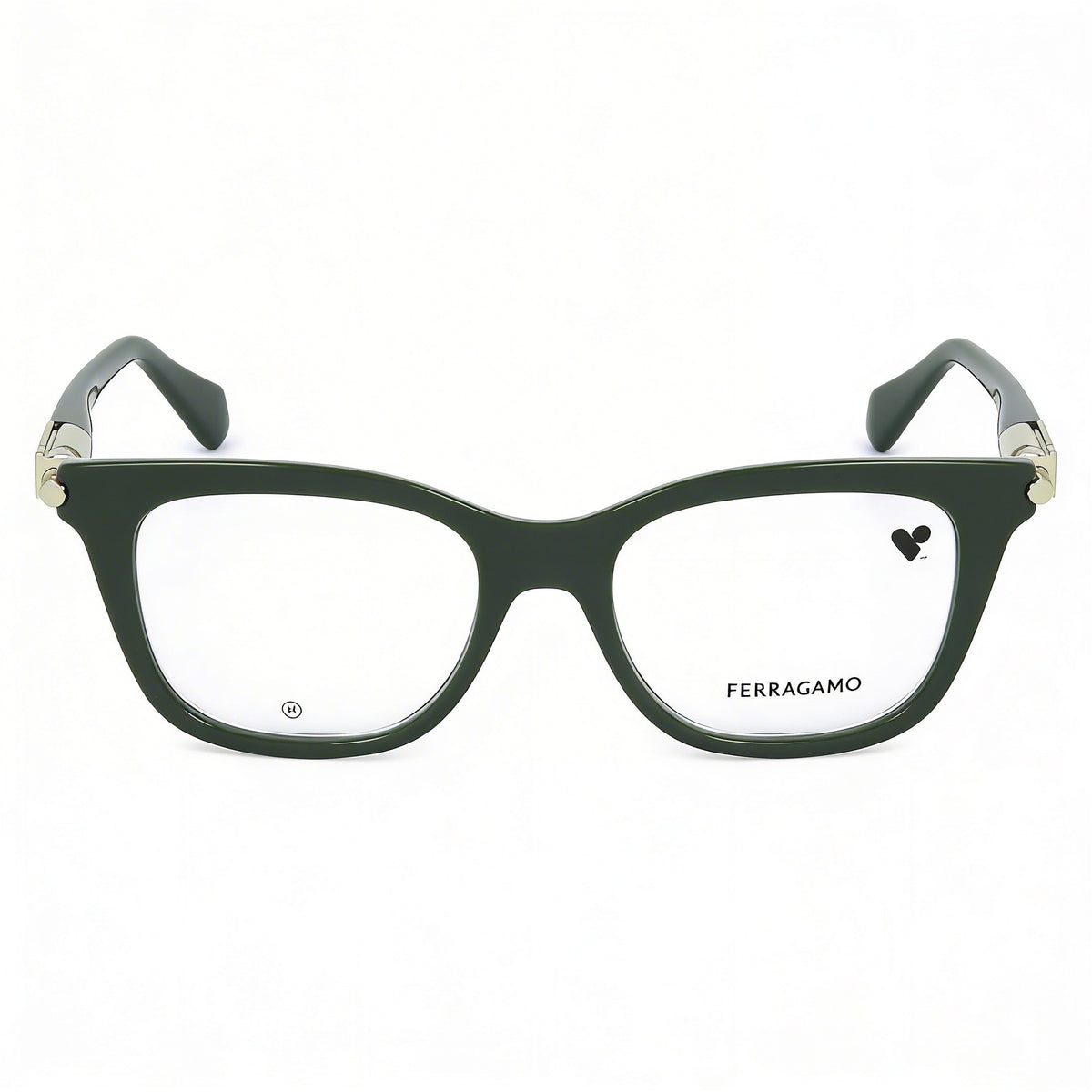 Ferragamo Sf2973 Dark Green Rectangle Eyeglasses for Men, 50mm, Photo 2