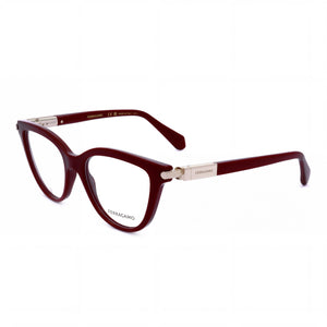 Ferragamo SF2974 Red Cat Eye Eyeglasses for Women, Injected frame