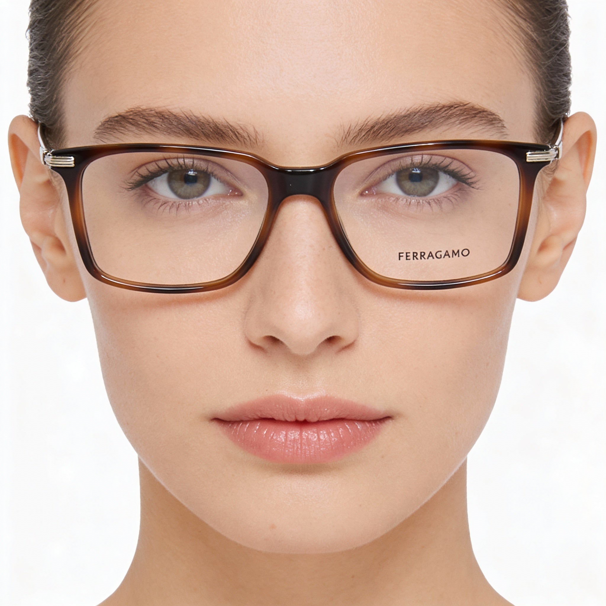Gafas rectangulares multicolores Ferragamo SF2977 para mujer, Photo 4