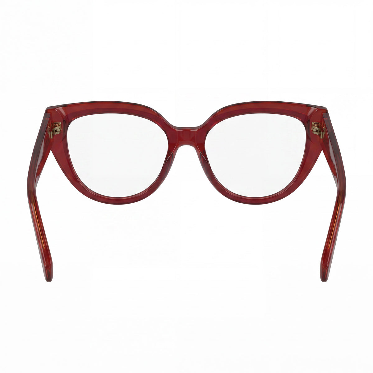 Ferragamo Sf2984 Transparent Red/Red Cat Eye Eyeglasses for Men, 53mm, Photo 3