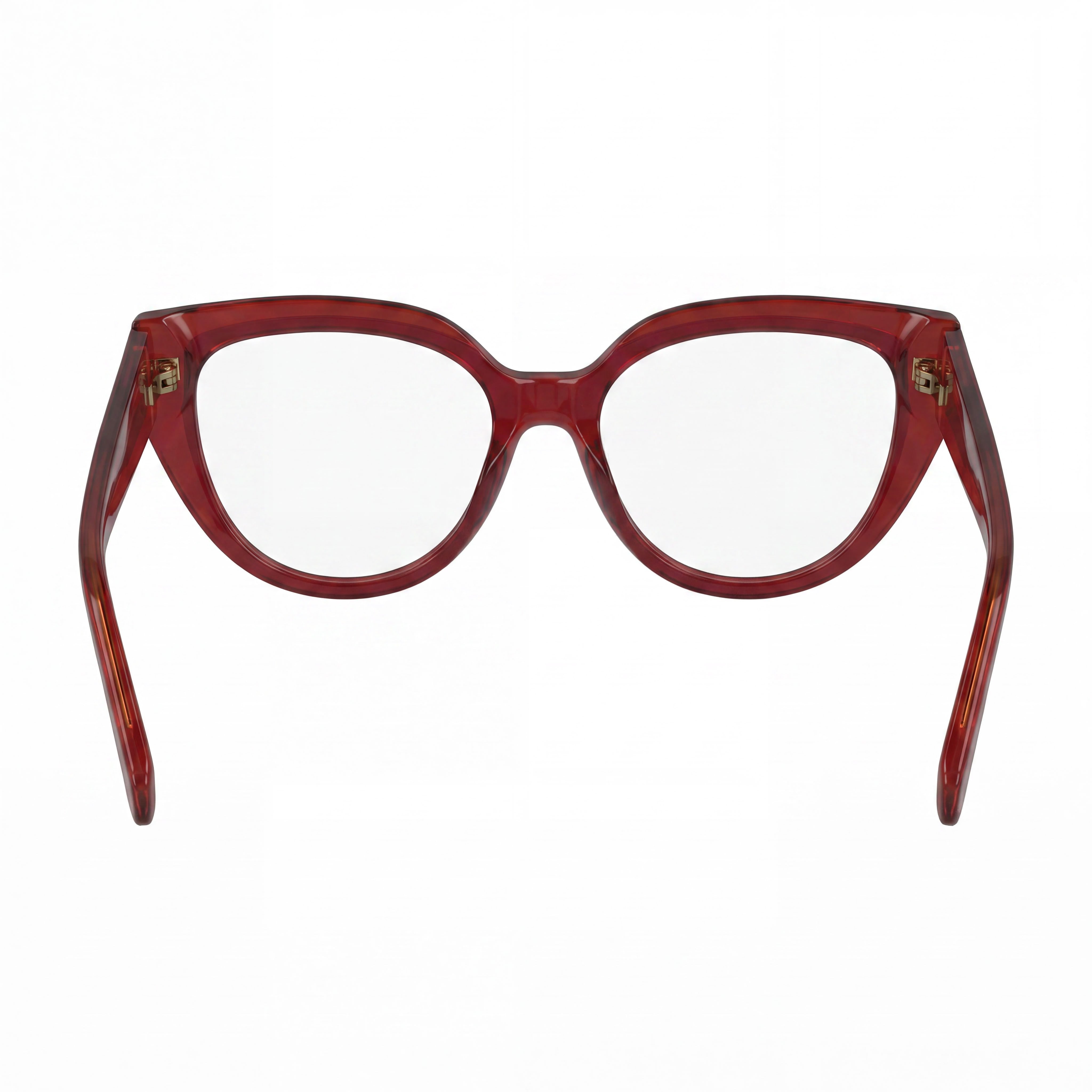 Ferragamo SF2984 Red Rectangle Eyeglasses for Men, Metal 53mm, Photo 3