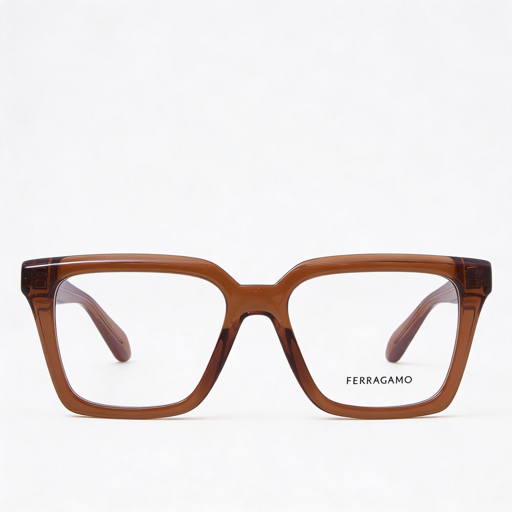 Ferragamo SF2985 Rectangle Eyeglasses Unisex — front view, Acetate