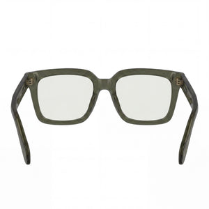 Ferragamo Sf2985 Rectangle Eyeglasses Men — side view, Green Acetate temples