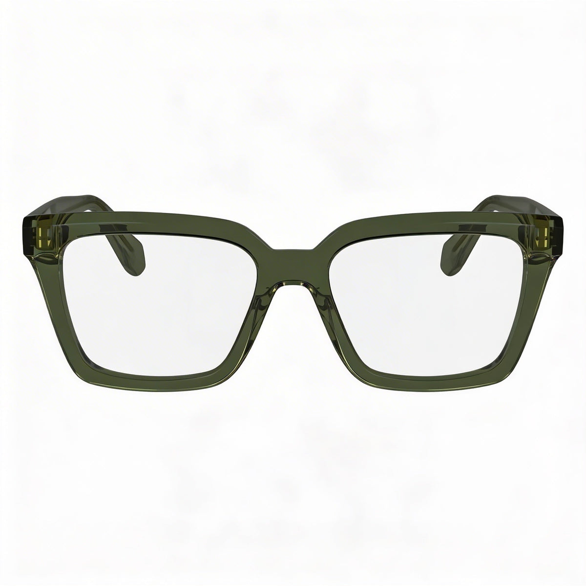 Ferragamo Sf2985 Transparent Khaki Square Eyeglasses for Men, 52mm, Photo 2
