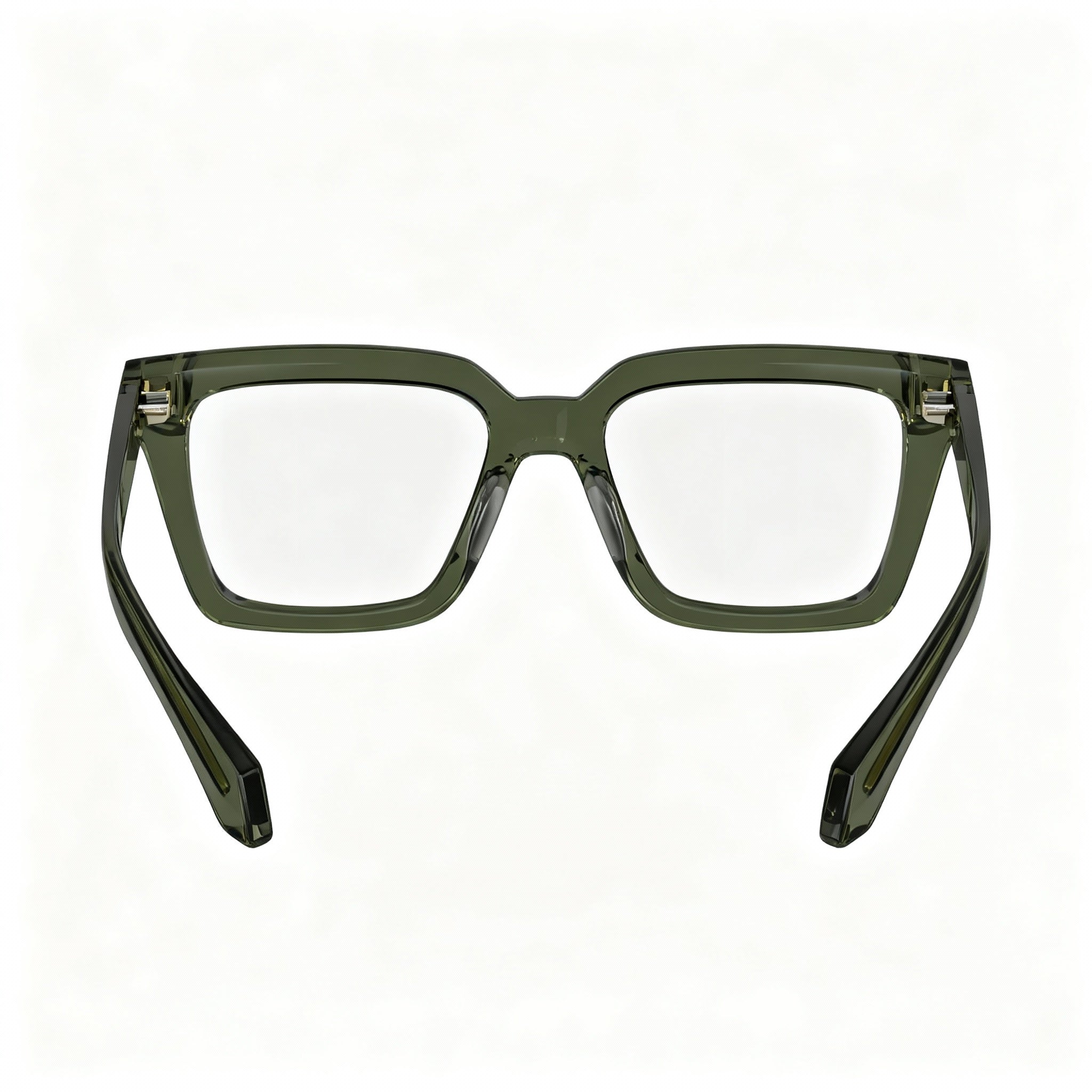 Salvatore Ferragamo Sf2985 Men's Eyewear, Transparent Khaki Acetate Frame, Polycarbonate Lens, 52mm, Photo 4
