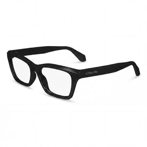 Ferragamo SF2986 Black Rectangle Eyeglasses for Men, Acetate frame