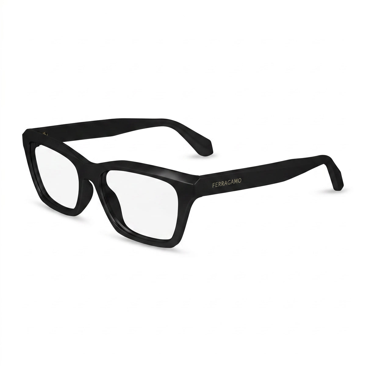 Ferragamo SF2986 Black Rectangle Eyeglasses for Men, 53mm, Photo 1