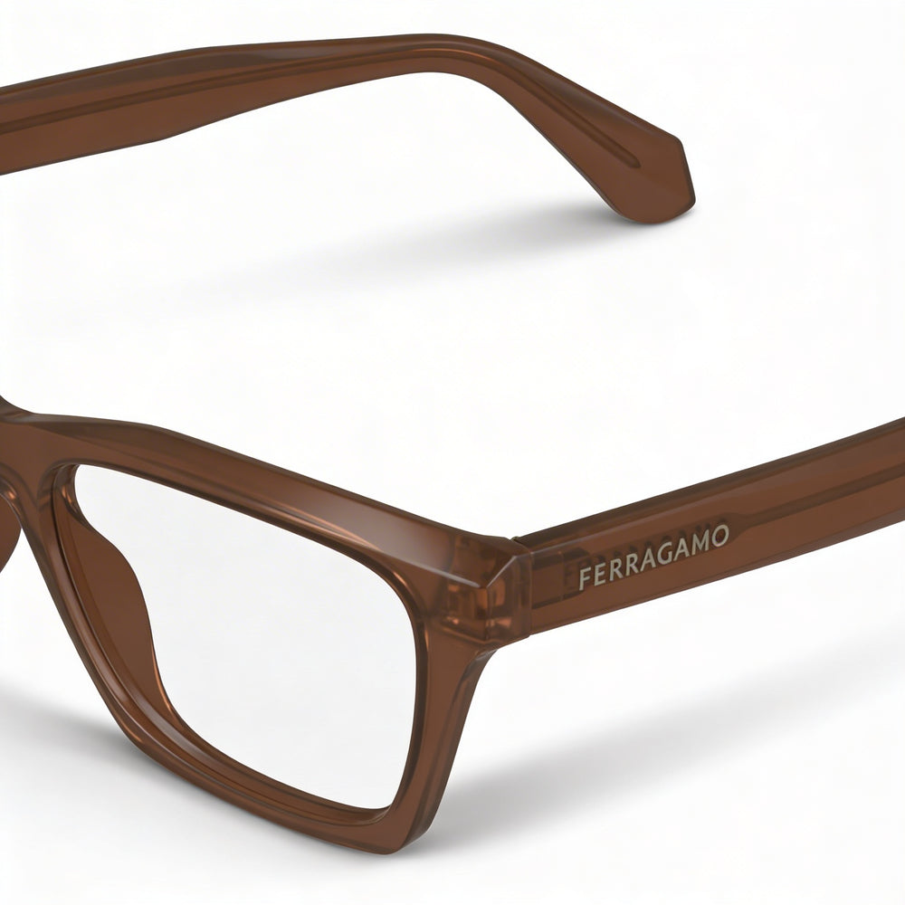 Ferragamo Sf2986 Rectangle Eyeglasses for Men — front view, Acetate