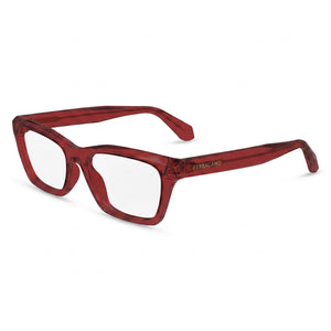 Ferragamo SF2986 Red Rectangle Eyeglasses for Men, Acetate frame